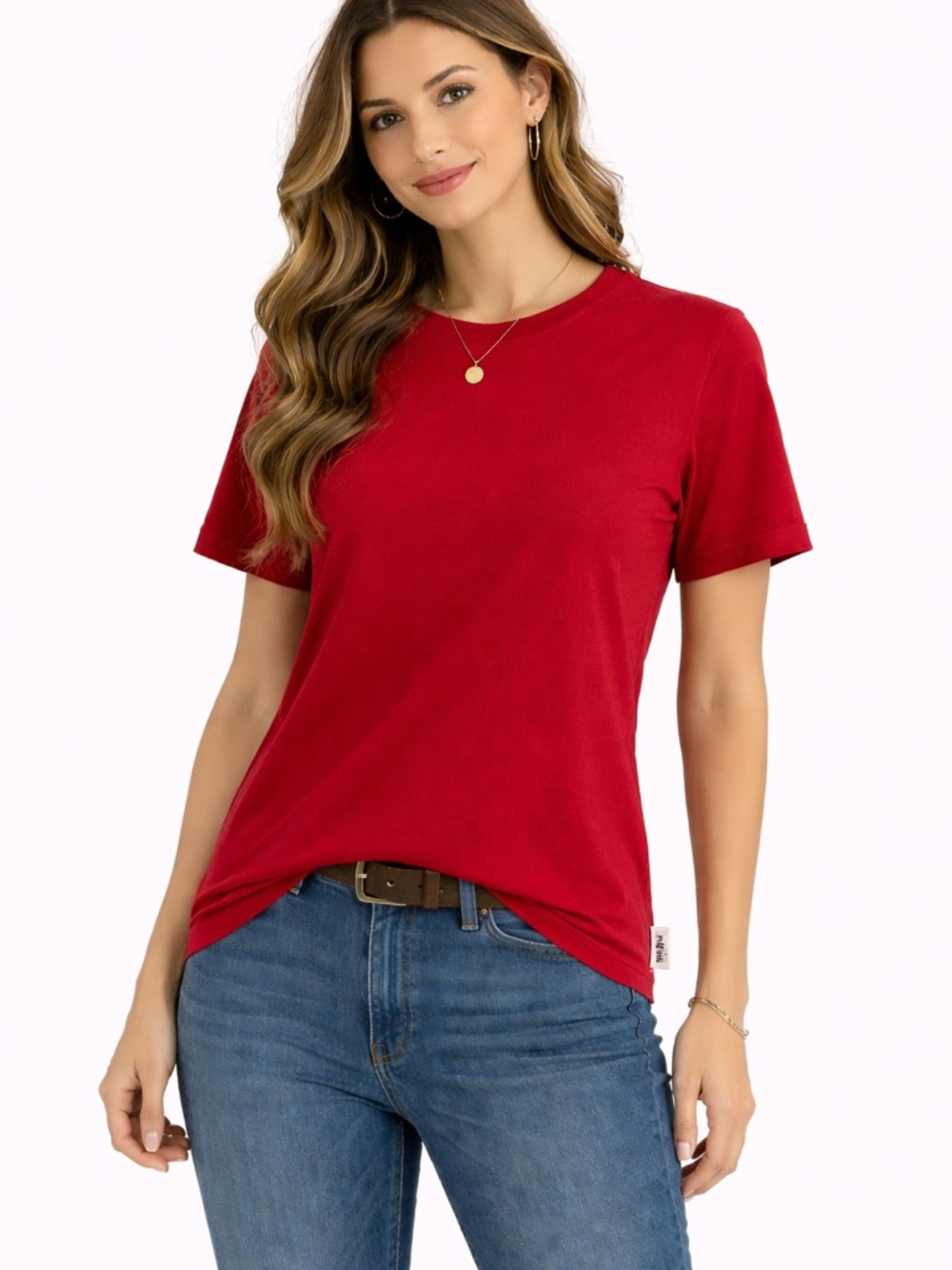 Pendleton Women’s Red Short Sleeve Tee Size M Cotton Classic Casual Top